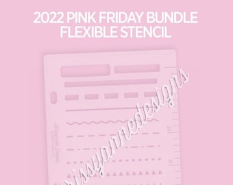 KAD Stencil - Pink Friday Line Sampler