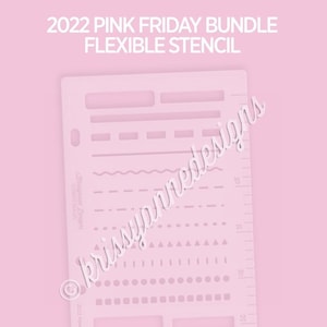 KAD Stencil - Pink Friday Line Sampler