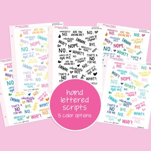 Handgeschreven script | KAD x Julies Plannen (Hoe zit het met NEE)