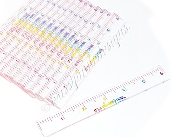 Rainbow Ombre Acrylic Ruler