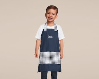 Kids Personalized Aprons - Gender Neutral - Embroidered Name, Monogram, Preschool, Toddler Smock, Birthday Gift, Montessori, Back to School