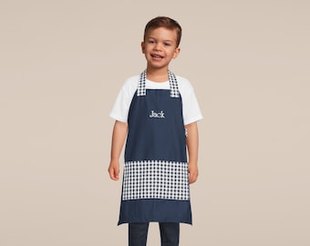 Kids Personalized Aprons - Gender Neutral - Embroidered Name, Monogram, Preschool, Toddler Smock, Birthday Gift, Montessori, Easter Basket