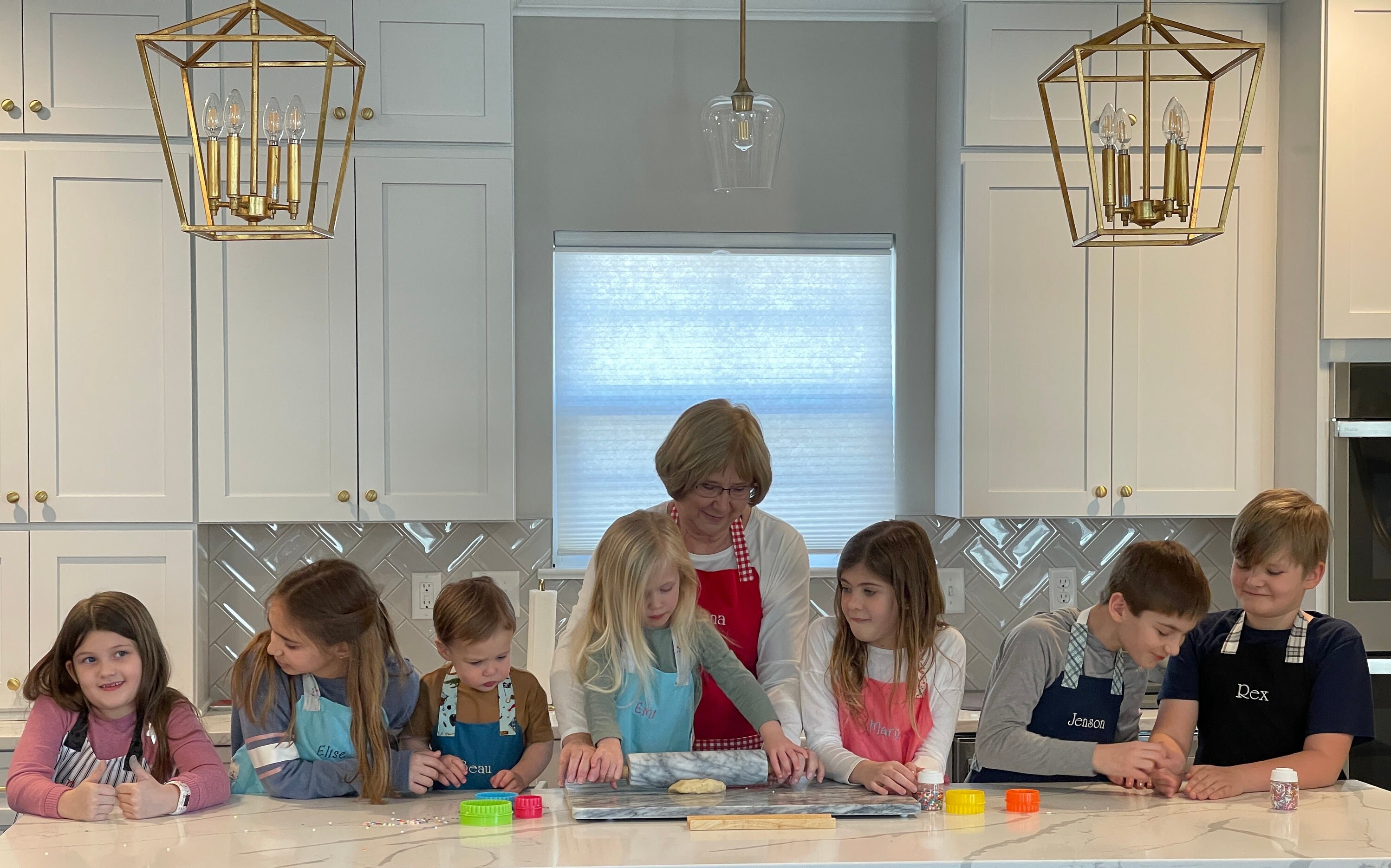 Personalized Mommy and Me Embroidered BBQ Aprons – Life Has Just Begun