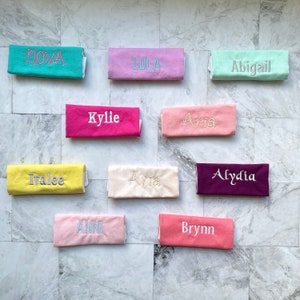Personalized Handle Wrap - Name or Monogram - Perfect for Back To School, Summer Travel, Summer Camp, Lunch Box, Backpack, Family Vacation,