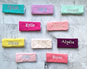 Personalized Handle Wrap - First Name or Monogram - Perfect for Summer Travel, Summer Camp, Lunch Box, Backpack, Family Vacation,