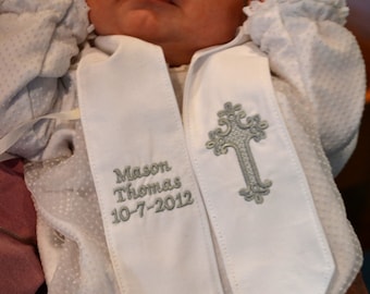 Personalized Baptism Christening Stole