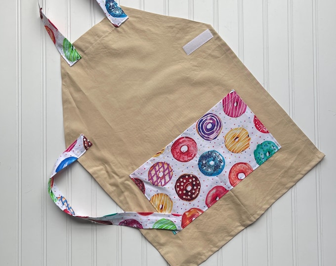 Handmade Kids Apron: Fun Prints, Toddler Smock, Christmas Gift