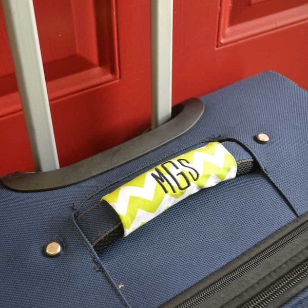 Personalized Embroidered Handle Wrap: Luggage, Backpack, Lunchbox