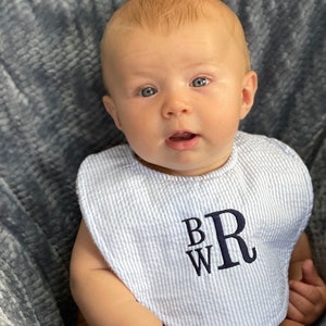 Personalized Baby Bib - Boutique Bib or Bib/Burp Cloth Set - Shower Gift- Baby Girl- Baby Boy - New Baby Gift, Personalized Baby Gift