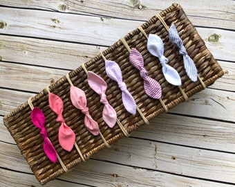 Rabbit Ear Hair Tie Headband Nylon One size fits all Baby Newborn Girl Adult