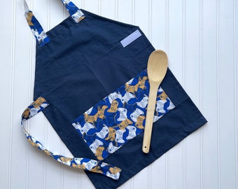 Handmade Montessori Kids Aprons - Boys' Favorites - Kids Cooking, Birthday Gift, Preschool, Toddler Smock, Christmas in July