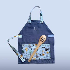 Personalized Kids Apron: Embroidered Name, Toddler Smock