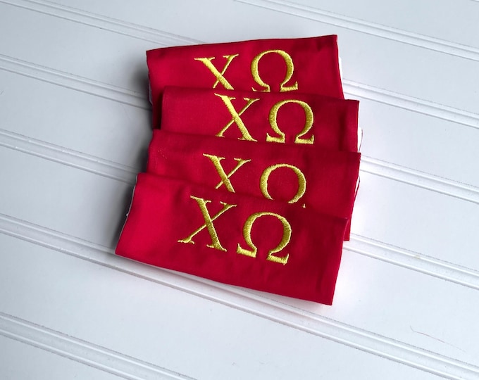 Greek Letter Handle Wraps: Sorority, Fraternity Gift for Luggage, Bags, and More