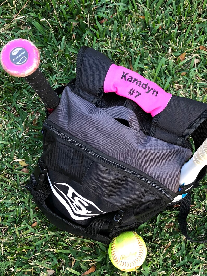 Sports Bag Tag Custom colors Perfect for Baseball, softball, soccer bags, lunchbox backpack image 6