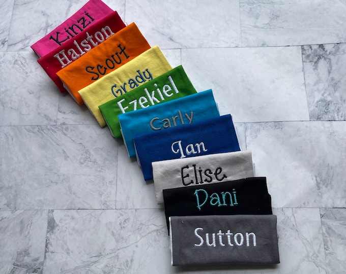Personalized Handle Wrap - Name Monogram - Back To School, Teacher Gift, Lunch Box, Backpack, Kindergarten,  Best Handle Wraps
