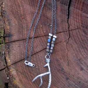 Deer Antler Lost Wax Casting Pendant: Antler Series - No.3