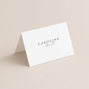 Printed Simple & Elegant Place Cards