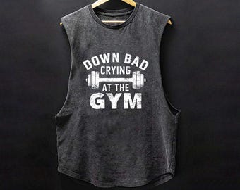 Stonewash Gym Tank Top, Funny Workout Shirt