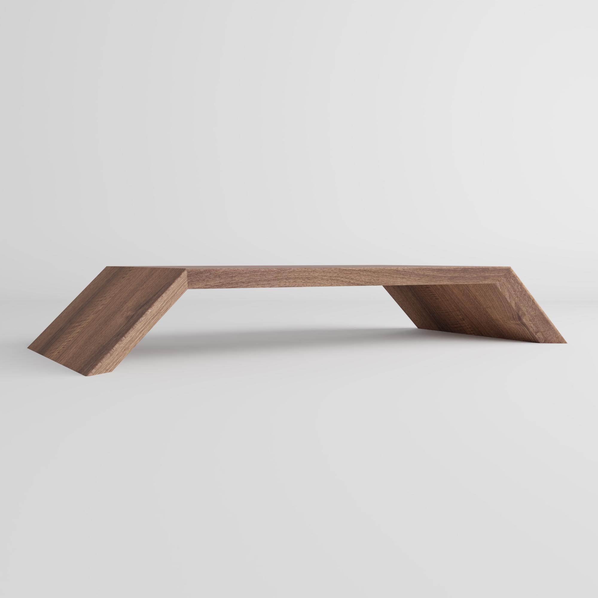 Kaptivate Walnut Monitor Stand | Monitor Riser | Wooden Desk Organiser ...