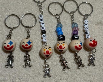 Clown inspirierte Schlüsselanhänger