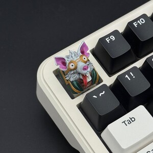 Twitch League of Legends Keycap, Plague Rat Artisan Resin Key, Hand-Painted Cherry MX, Custom LoL Gamer Gift, Mechanical Keyboard Accessory