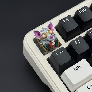 Twitch League of Legends Keycap, Plague Rat Artisan Resin Key, Hand-Painted Cherry MX, Custom LoL Gamer Gift, Mechanical Keyboard Accessory