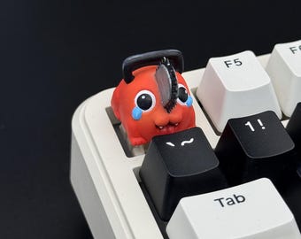 Handbemalte Monster-Tastenkappe aus Kunstharz – Anime-inspirierte mechanische Tastatur (MX-kompatibel)