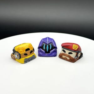 Valorant Keycap — Omen, Raze & Brimstone | Artisan Gaming Keycaps for MX Switch | FPS Gift for Gamers