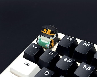 JoJo Anime Hero Artisan Keycap, Hand-Painted Custom Jo.taro Cap for Mechanical Keyboard, Unique ESC Resin Art, Ora Ora Gift for Him or Gamer