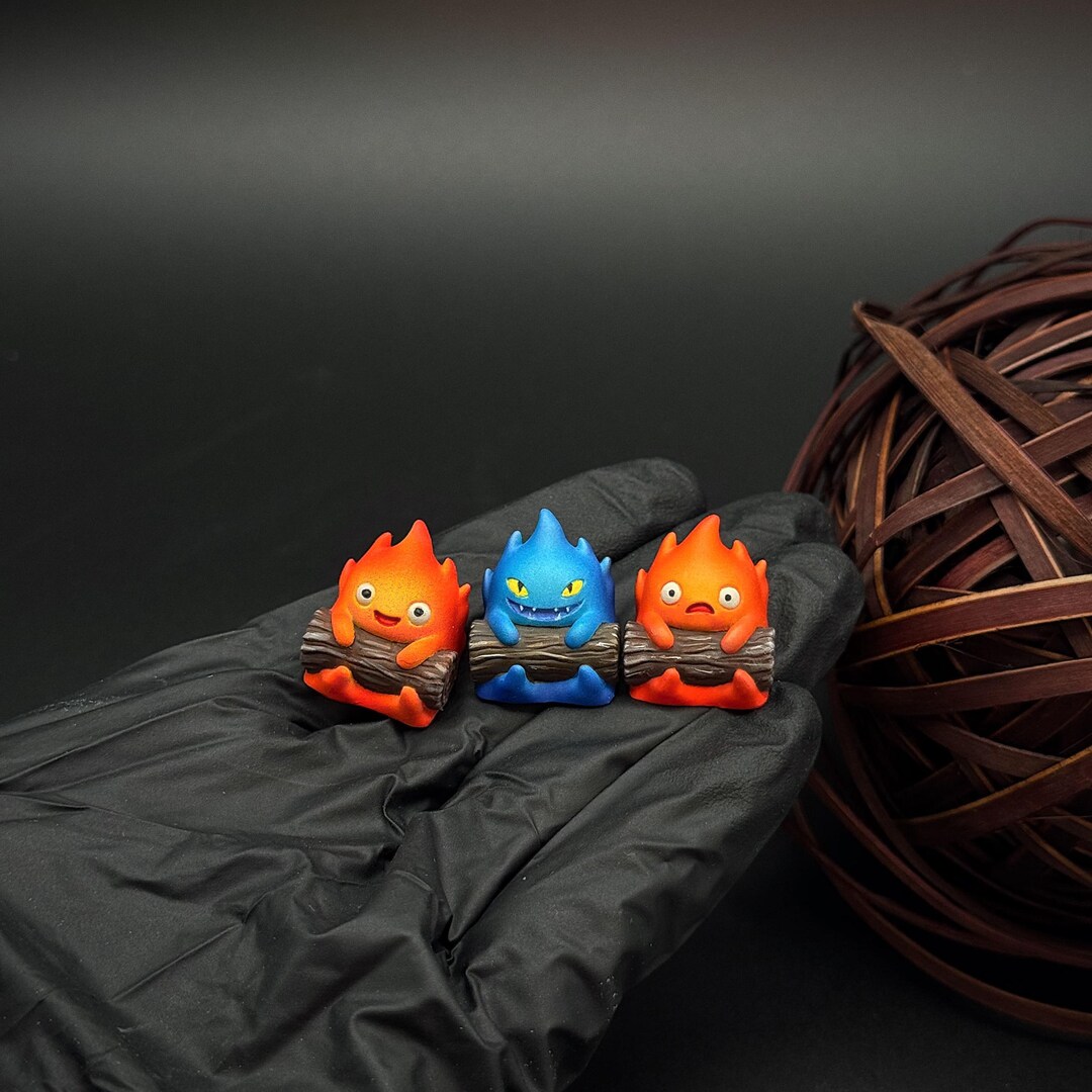 Keycap Set – Fire Spirit| Hand-painted Resin Keyboard Accessories ...