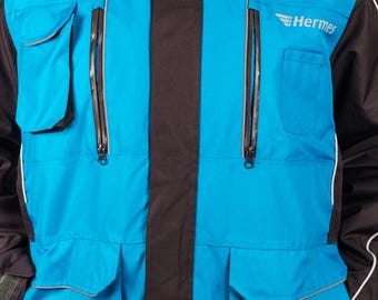 Vintage Hermes Workwear Jacket | Detachable Fleece Lining Coat | German Courier Jacket | Utility Outdoor