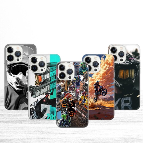 Motocross Phone Case Competition Cover for iPhone 16e, 15, 14, 13, 12, 11,  Google Pixel 9 Pro, 8, 7A, Samsung S25 edge, S24 FE, A71, A36