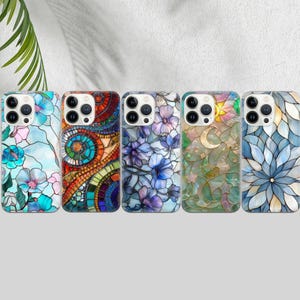 Custodia per telefono a mosaico, cover minimalista per iPhone 16e, 15, 14, 13, 12, 11, Google Pixel 9 Pro, 8, 7A, Samsung S25 edge, S24 FE, A71, A36
