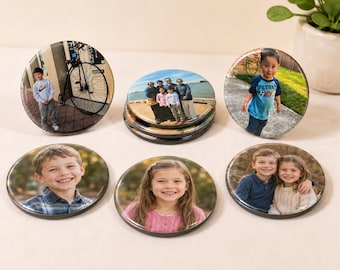 Custom 2.25” Round Photo Magnets