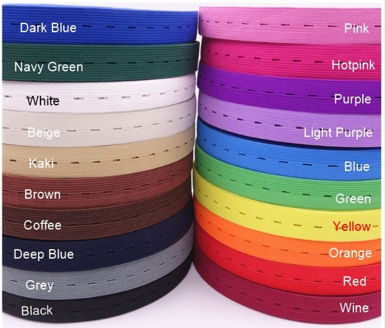 baby or maternity clothes All Colours Elastic Fasteners bands with button holes for children All colours half meter each