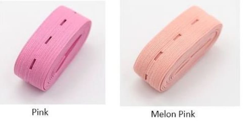 baby or maternity clothes All Colours Elastic Fasteners bands with button holes for children All colours half meter each