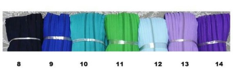 Custom listing #3 size zippers