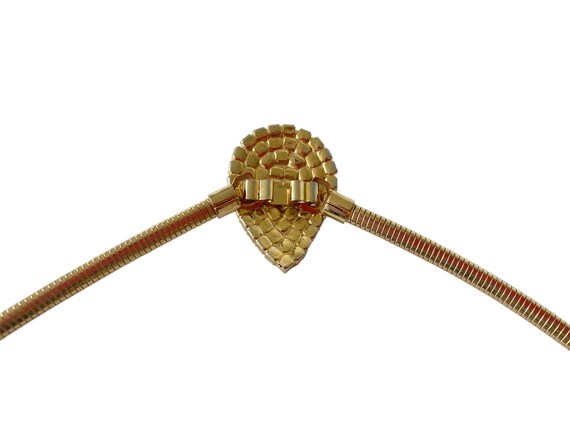 Skinny stretch snake belt with Rhinestone crystal… - image 4