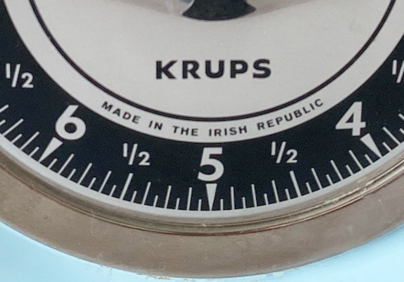 1970s Krups kitchen food scale, Turquoise blue retro countertop decor, MCM photo prop, Retro Inspiration image 2