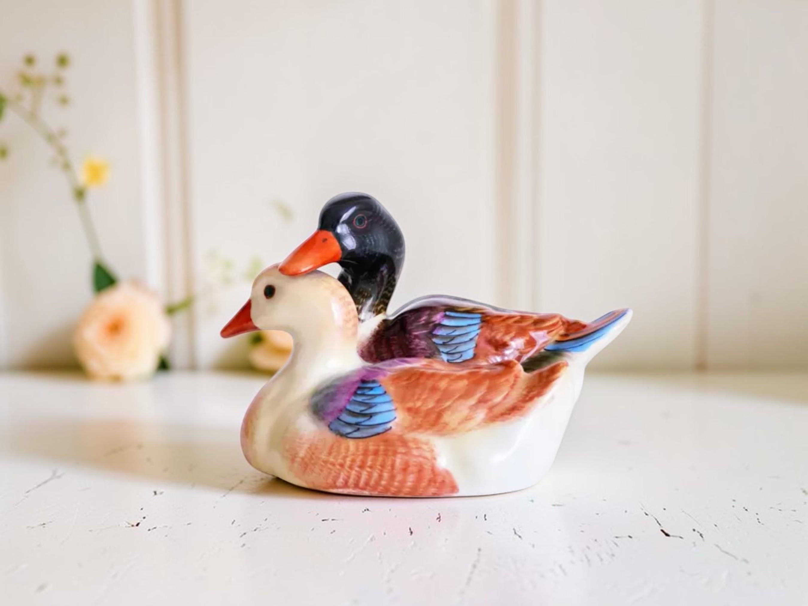 ヘレンド Two Ducks（二羽のカモ） ハンガリー ヴィンテージ Herend Ducks - Etsy