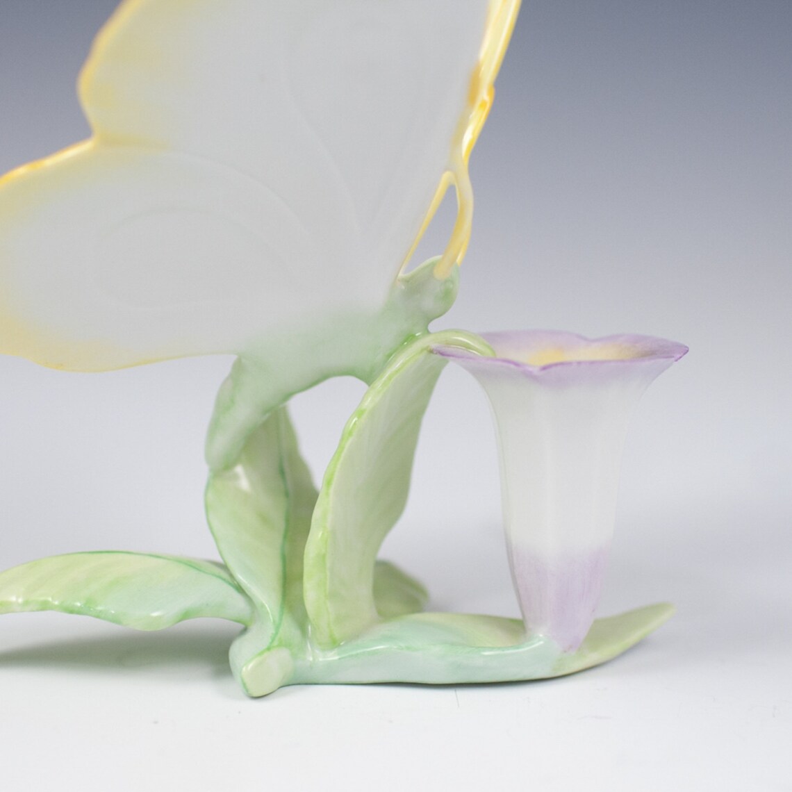 Herend Porcelain Butterfly & Flower Figurine Hungarian China Etsy