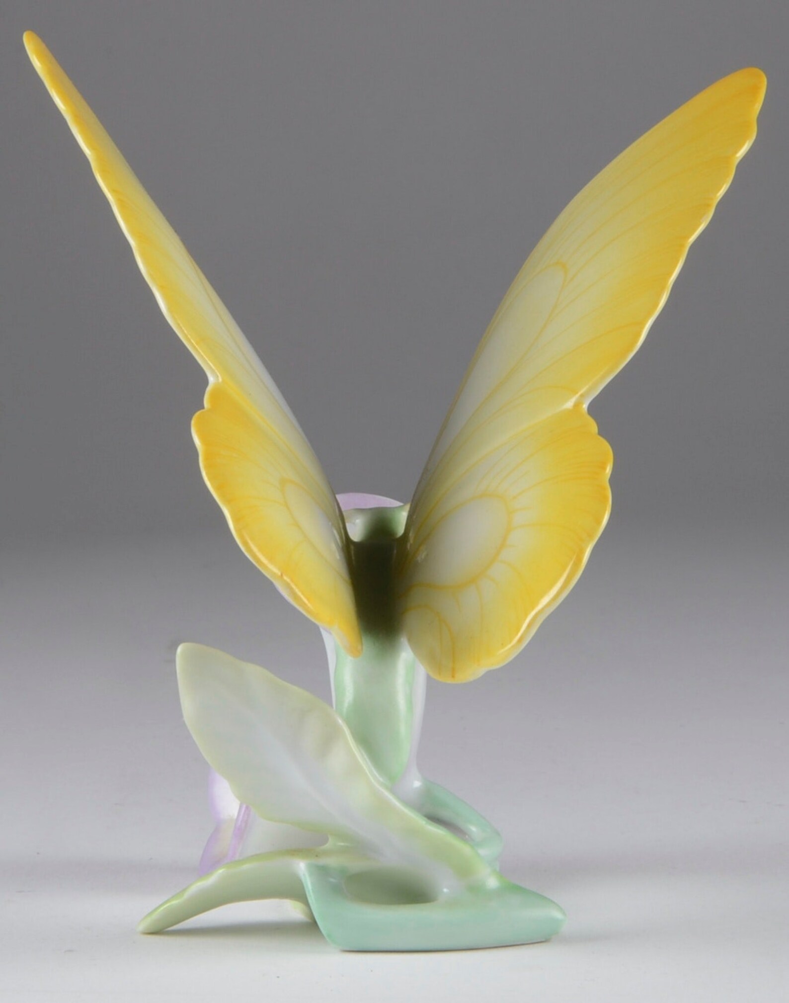 Herend Porcelain Butterfly & Flower Figurine Hungarian China Etsy