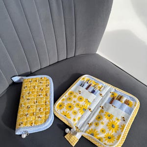 Knitting Needle Organizer | Interchangeable Circular Needle Case | Compact Tool Storage | Handmade Gift for Knitter