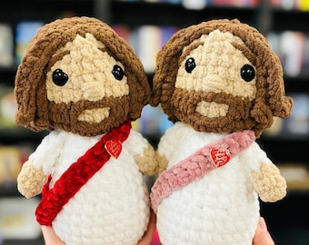 Peluche Gesù ti ama – Regalo cristiano fatto a mano