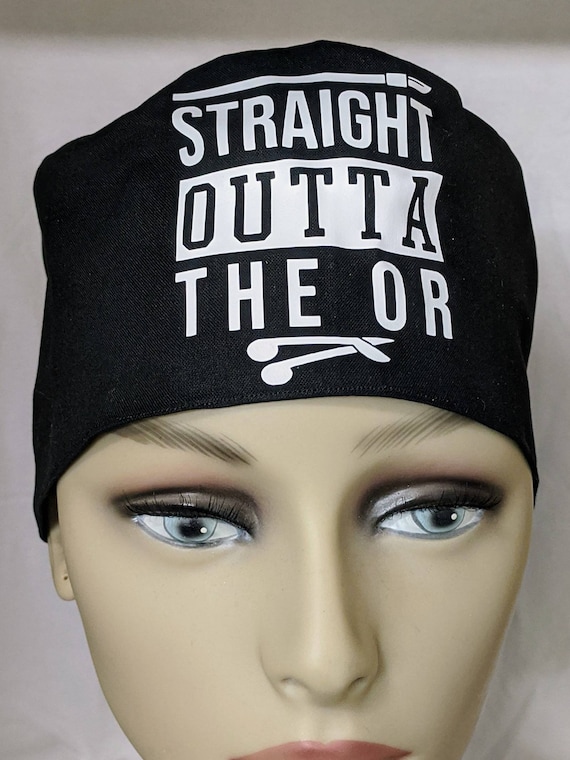 Straight Outta The or Ponytail, Hybrid, Men's Scrub Hat
