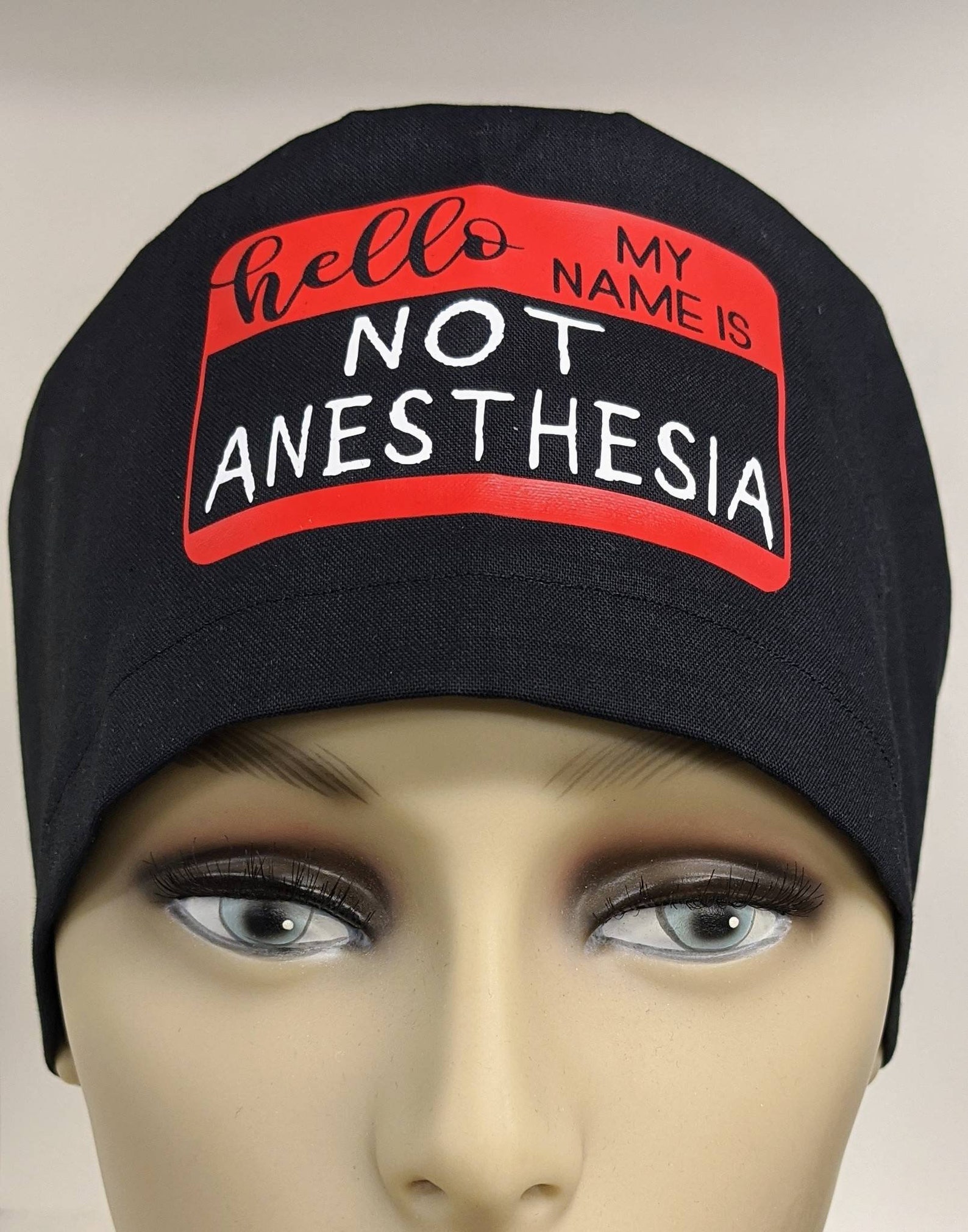 Funny Anesthesia Scrub Cap. Men's Ponytail Hybrid Etsy