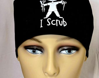 Scrub theme scrub hat ponytail, hybrid, mens