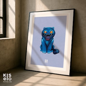 KPop Demon Hunters Tiger, Wall Art, Hand-Drawn