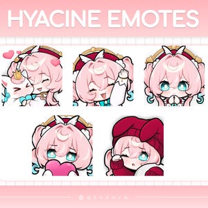 Hyacine Emotes | Honkai Star Rail | Discord Emotes | Twitch Emotes | Streamer Emotes | Single Emote | HSR