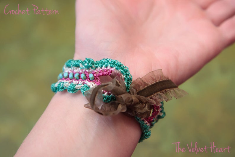 Crochet Jewelry Tutorial, Beaded Bracelet Pattern, Easy DIY, Crochet Bracelet Pattern, Crochet Jewelry Beads, Boho Bracelet Tutorial 28 image 5